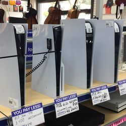 PS5  we have every model  they all come with controllers and cords starting from, 380 to 400