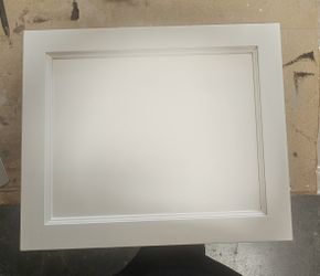 Custom White Reversed Raised Panel Cabinet Door & Drawer Fronts