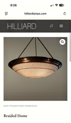 HILLIARD Braided Dome Hanging lamp  24 inch