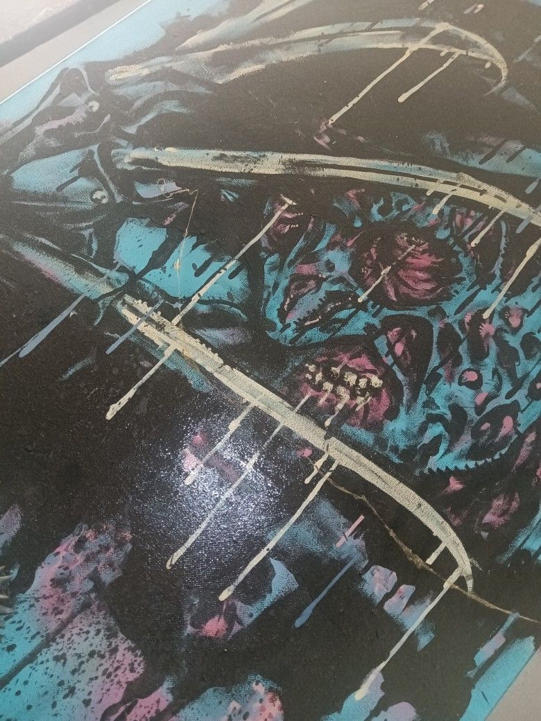 Freddy Krueger Canvas Painting 36 X 24