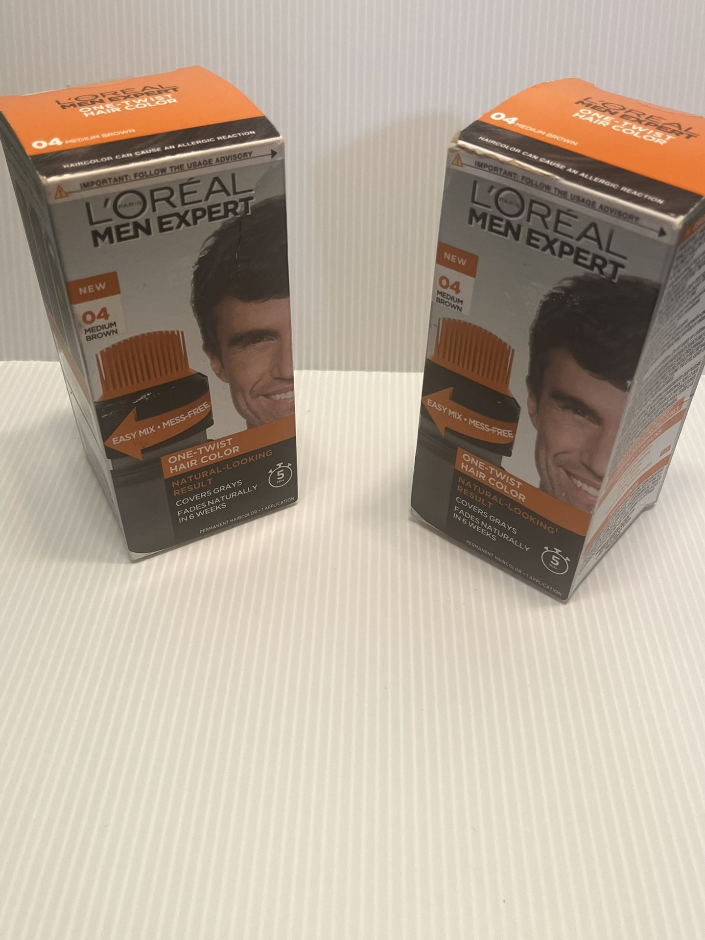 L'Oreal Paris Men Expert Easy Apply Permanent Hair Color, Medium Brown 04 New 10
