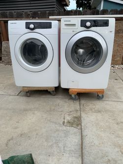 Samsung washer and Samsung electric dryer in good condition everything works