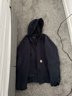 Carhartt Hooded Work Jacket Navy