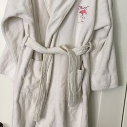 Vintage The Flamingo Hotel Las Vegas Bernard Robes White Terry One Size