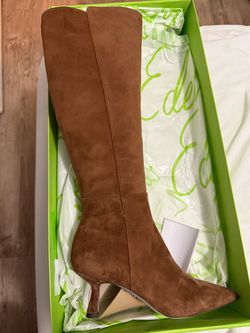 Kitten heel, Wide Calf Knee High Boots - Sam Edelman - Size 7