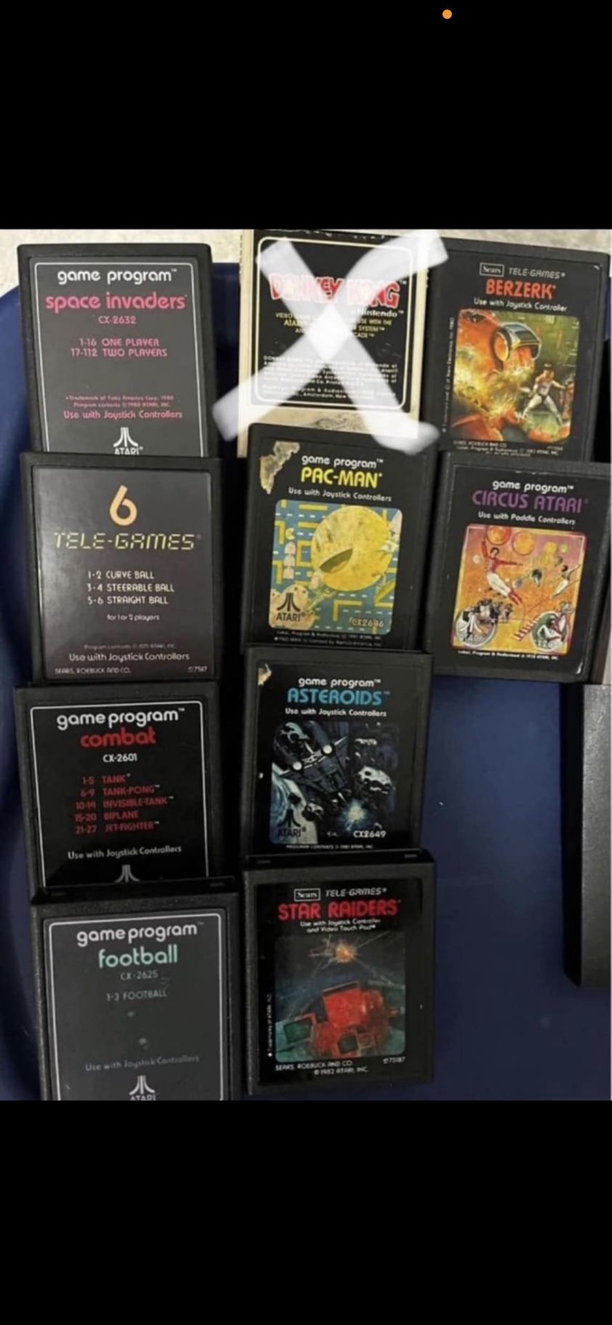Classic Atari cartridges (original owner)