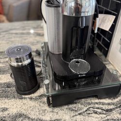 Nespresso Vertuo Coffee & Espresso Maker by Breville – Includes Milk Frother & Pod Organizer 