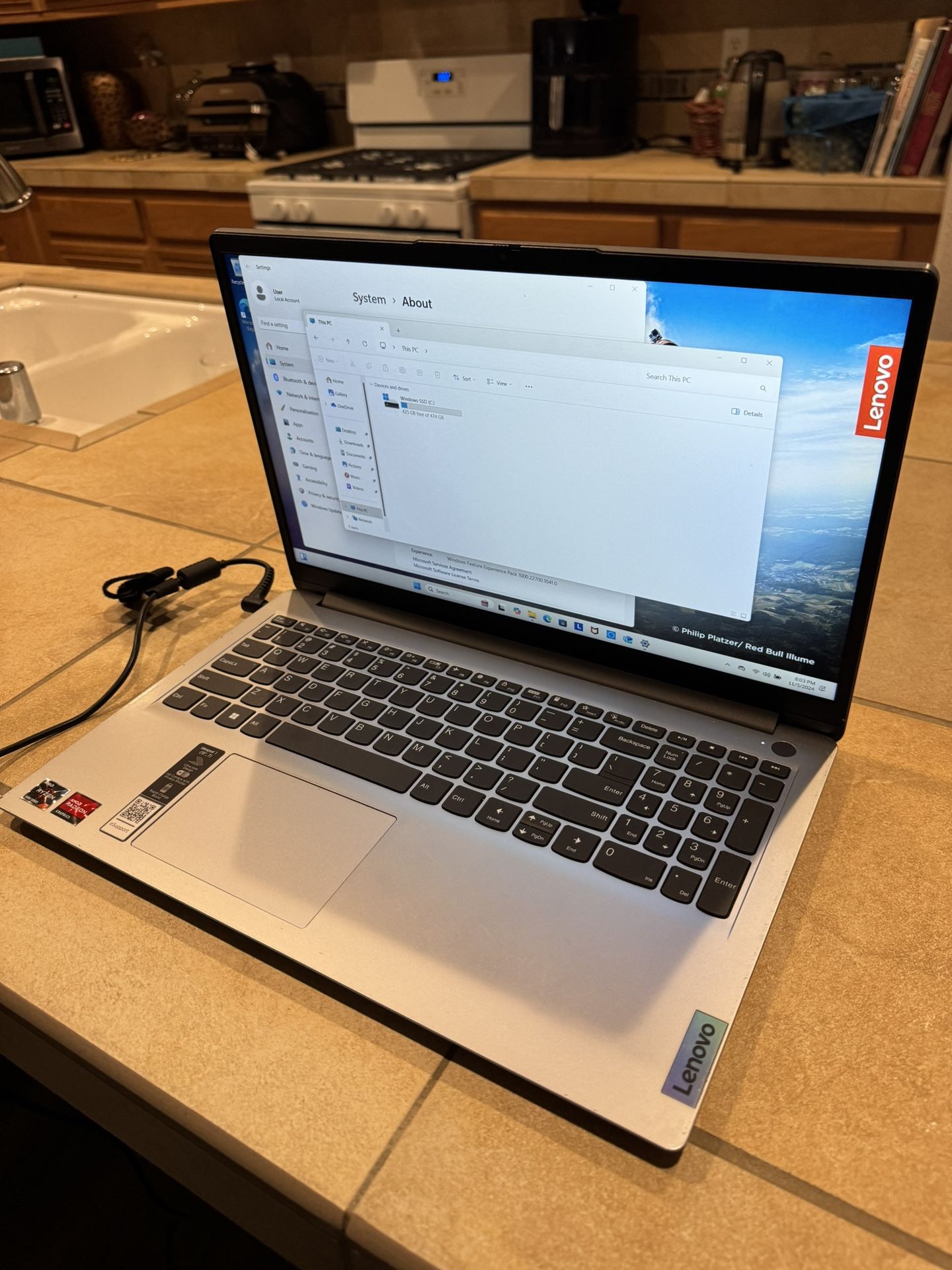 Lenovo Idea Pad 15.6” Laptop, Ryzen 7-5700U, 12 GB Of DDR4, 512 GB NVME SSD, Windows 11