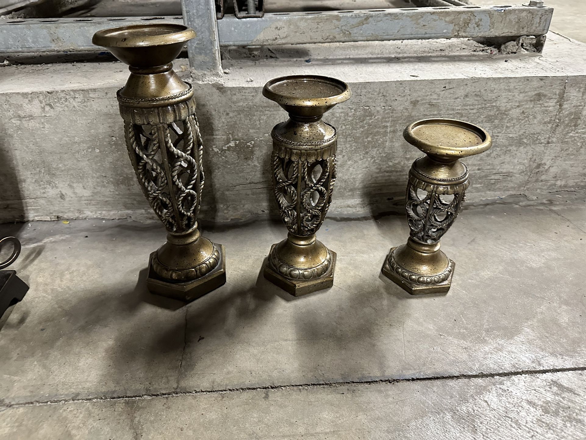 Candle holders. 