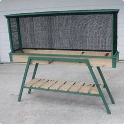 BEAUTIFUL "NEW" CUSTOM MADE LONG RAISED PLANTER WITH 60% MESH SUNBLOCK SCREEN ENCLOSURE