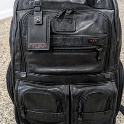 Tumi Alpha Leather Backpack 