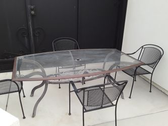 Patio Table 75w X 45L X 29H Inches
