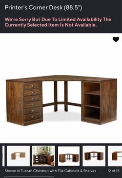 Pottery Barn Printers Desk &