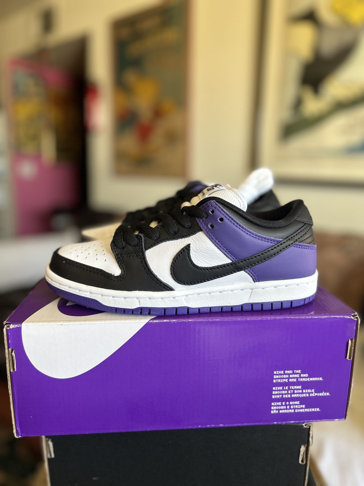 Nike Sb Dunk Court Purple White Purple White Dunk Low Court Purple 