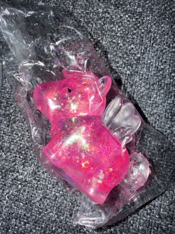 Mini glitter moji squishy
