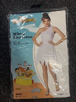 Wilma Flintstone Adult Halloween Costume Large