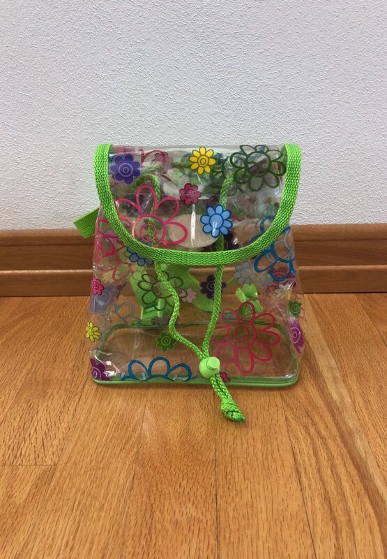 Child’s floral plastic mini backpack