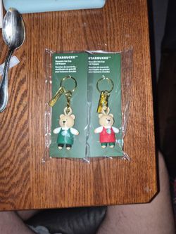 Starbucks 2025 Bearista Stopper Keychains 