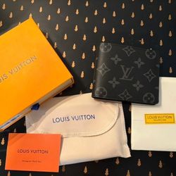 Louis Vuitton Monogram Eclipse Porte-Billets Bifold Wallet