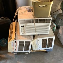 Three Small Window AC Units 