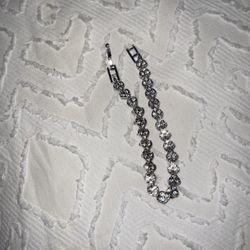 Silver Hearts diamond Bracelet 