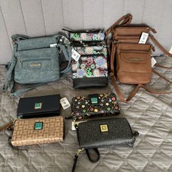 ALL NEW W TAGS, purses and wallets