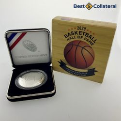 2020 Basketball Hall of Fame Commemorative Silver Coin Proof