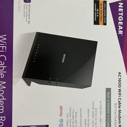 NETGEAR. AC1600 WiFi Cable Modem Router