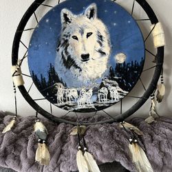 Wolf Dream Catcher