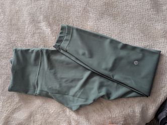 Lululemon leggings, sage color size 8