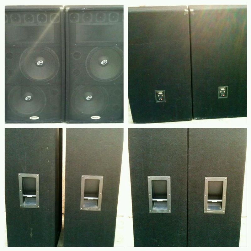 Gemini GSM 3200 Dual 15 inch 600 watts passive speakers