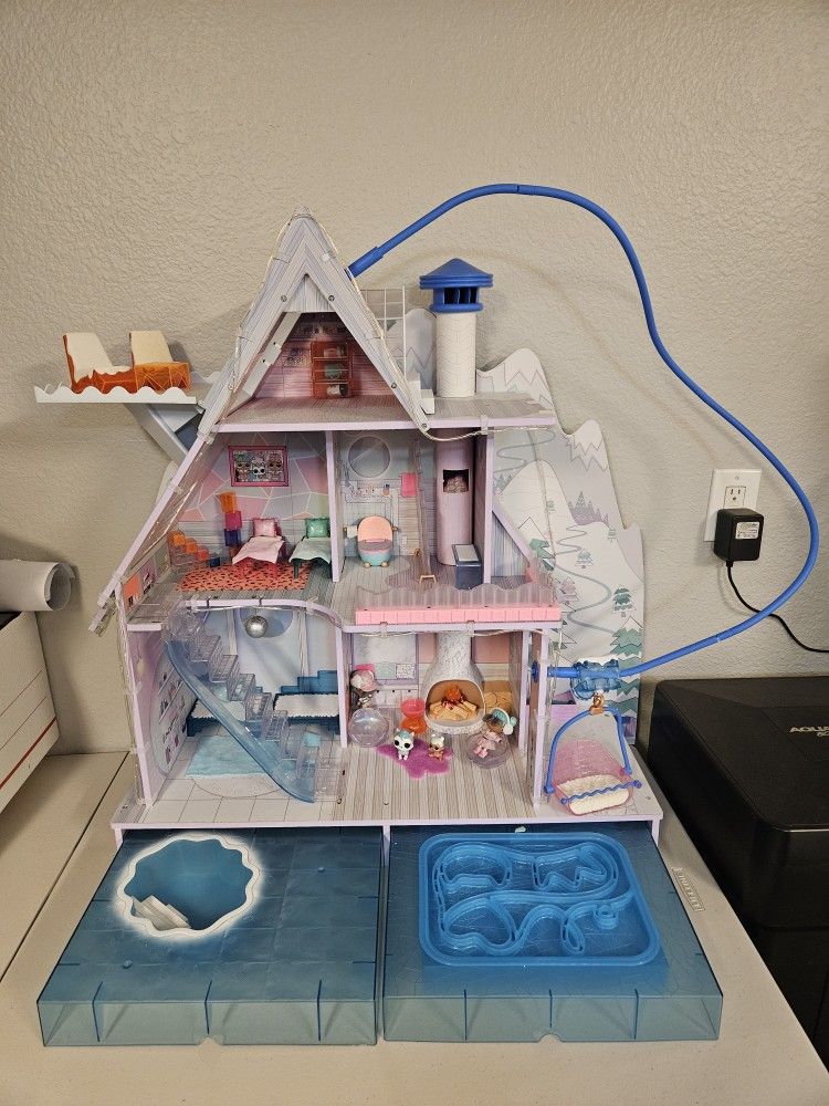 LOL Surprise Winter Disco Chalet Wooden Dollhouse