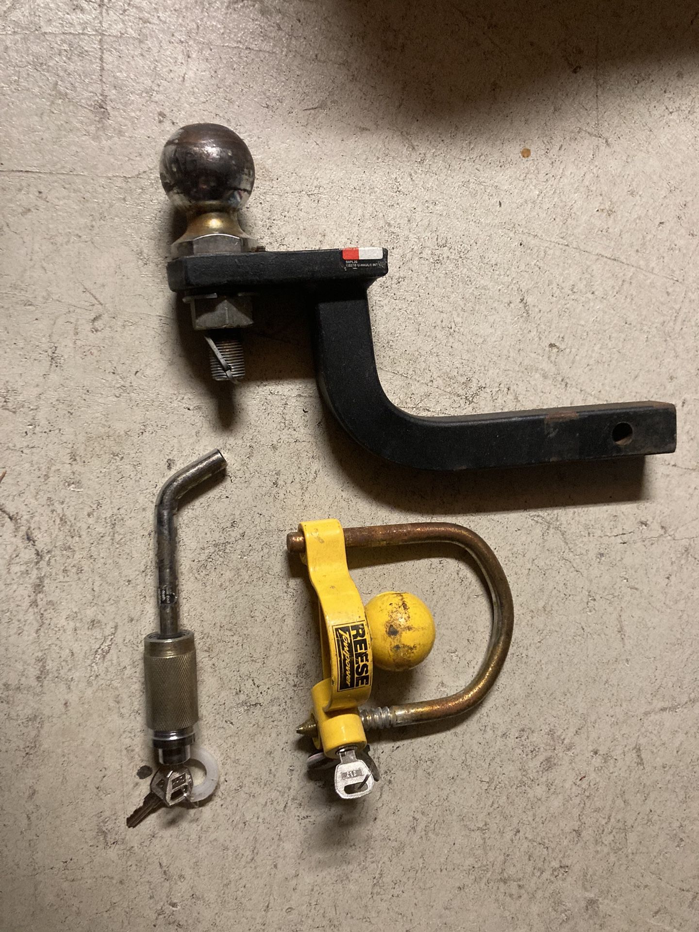 U-haul 2” Ball Hitch For 1 1/4 Receiver