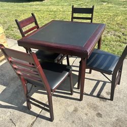 Card table And Chairs