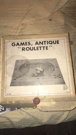 Game, roulette antique
