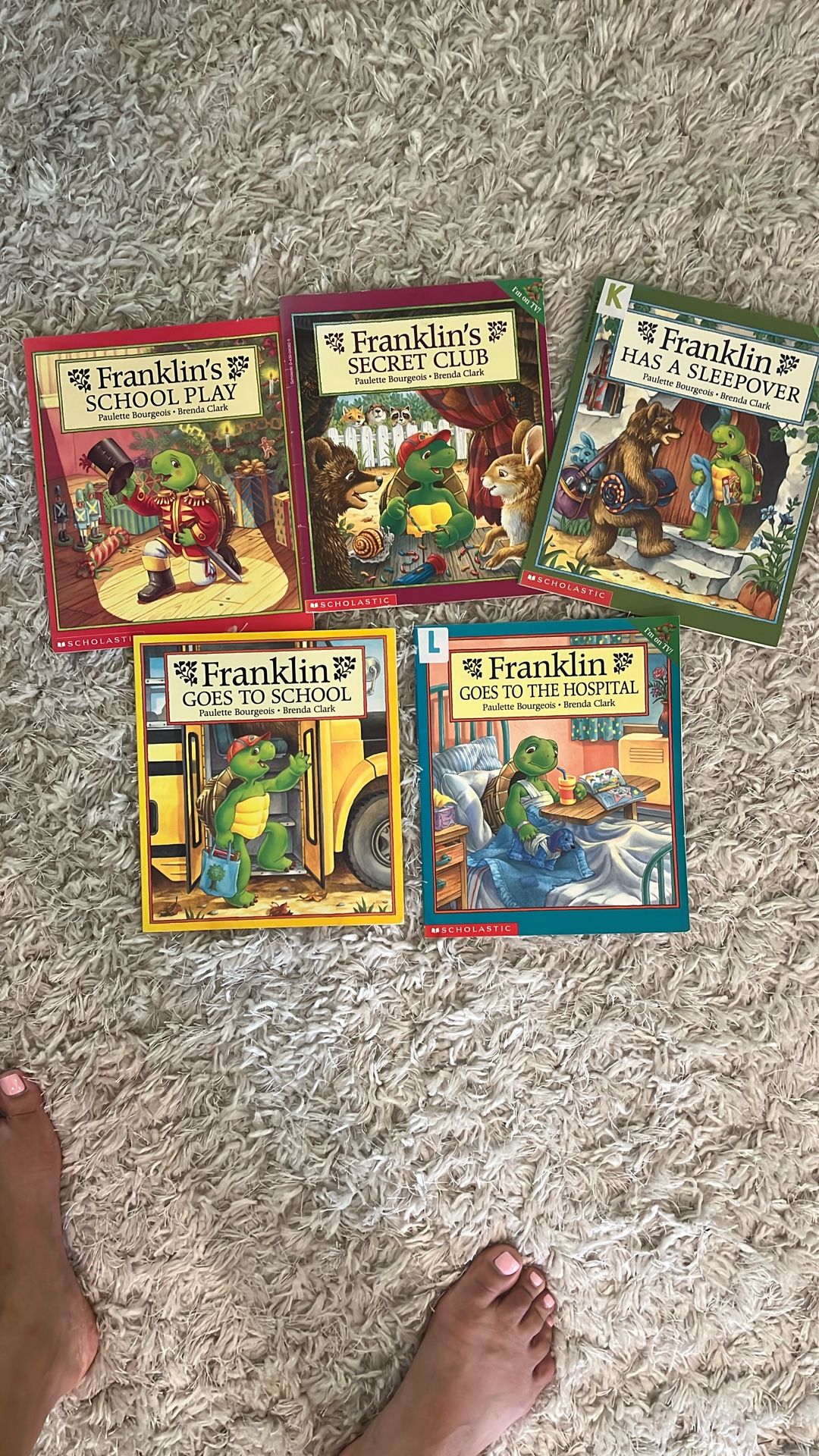 Franklin Toddler Picture Books - 5 Books