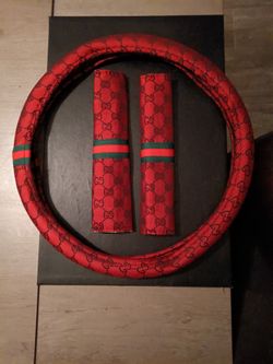 Gucci Wheel Cover & Seat Belt Cover