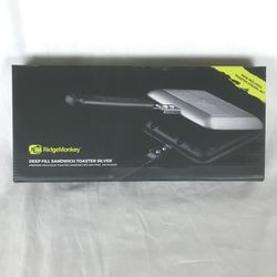RidgeMonkey DEEP FILL SANDWICH TOASTER SILVER with Cover $25!!!