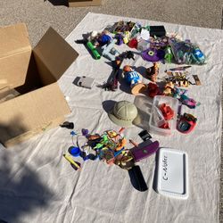 Large lot of various older toys Winnie the Pooh and others some vintage 