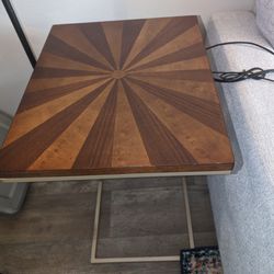 Side Table With Power Outlets 