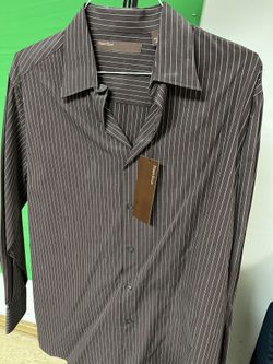 Mens Dress Shirt L