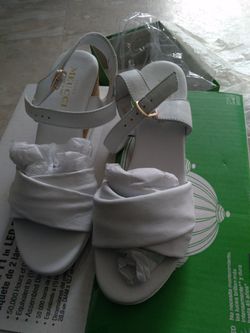 White Sesto Meucci leather Wedge