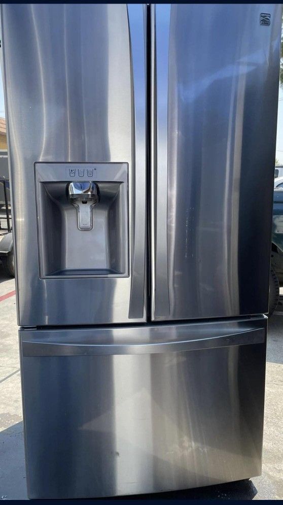 KENMORE ELITE COUNTER DEPTH STAINLESS STEEL FRENCH DOOR REFRIGERATOR
