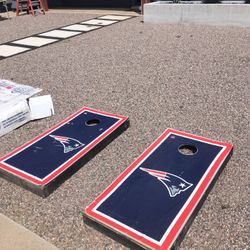 New England Patriots NFL Corn Hole Game Boards