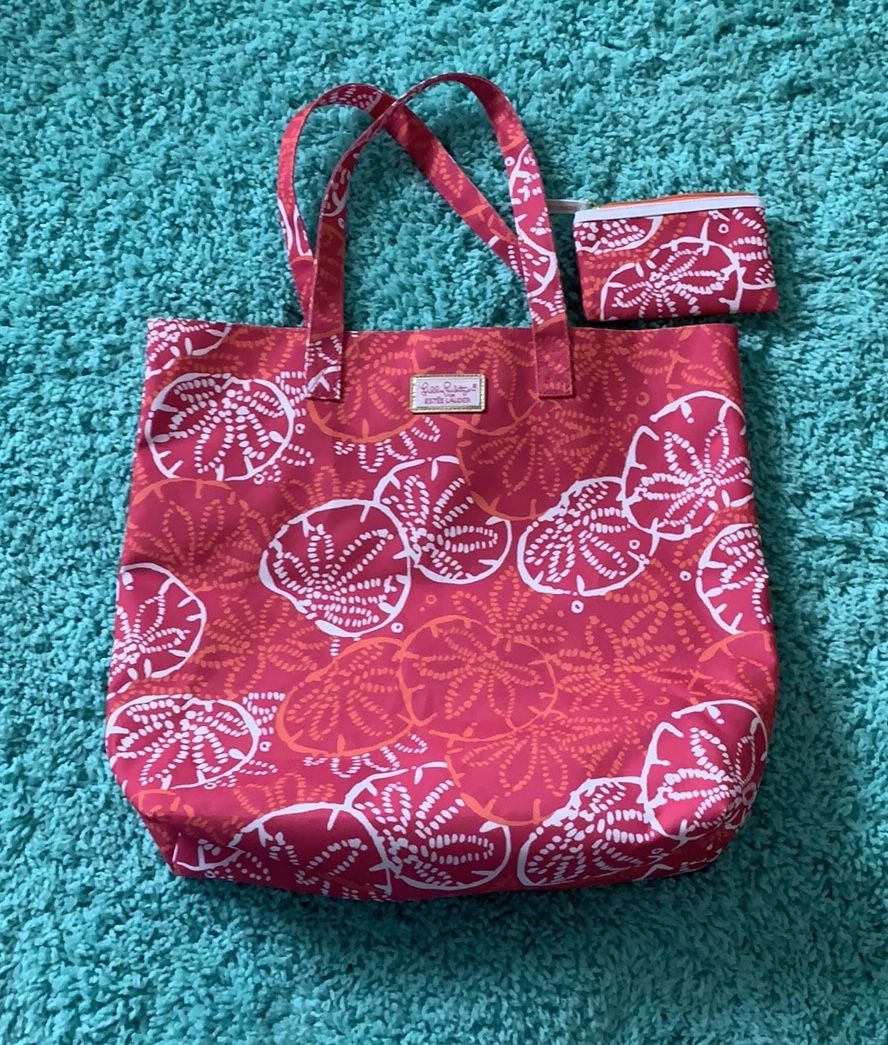 Lilly Pulitzer for Estée Lauder tote with pouch