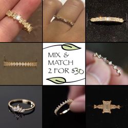 Gold Band 925 Clearance 2/$30