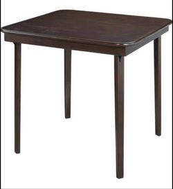 New Stakmore Wood Folding Card Table– Espresso | Perfect for Graduations, Baby Showers & Game Nights