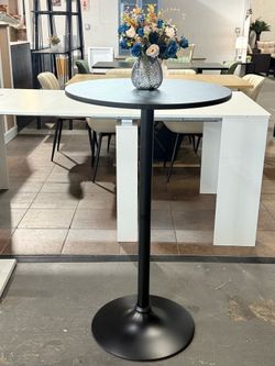 Round Bar Table 40 Inch, Modern Kitchen Dining Table with Metal Base (Black) 💰50$   Warehouse Address: 2745 Boone st  Columbia sc 29204 Behind DOLLAR
