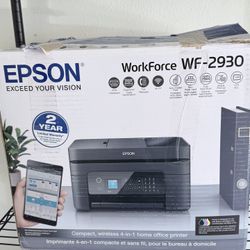 Epson WorkForce WF-2930 wireless all-in-one inkjet printer. This model offers print, scan, copy, and fax functionality