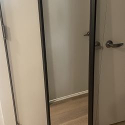 NISSEDAL Mirror, black, 15 3/4x59 "  $35